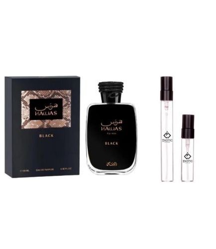 Rasasi Hawas Black EDP Travel Size Decants