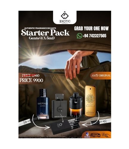 Authentic Fragrance Decants Starter Pack