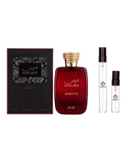 Rasasi Hawas Majestic  Eau De Parfum Travel Size Decants