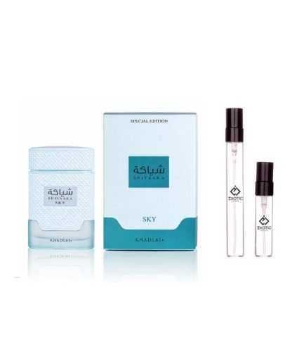 Khadlaj Shiyaaka Sky Eau De Pearfum Travel Size Decants