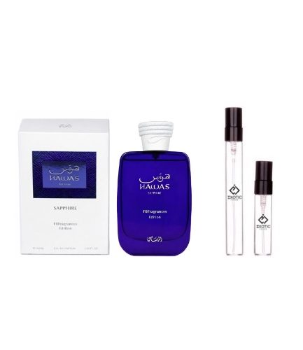 Rasasi Hawas Sapphire Eau De Parfum Travel Size Decants